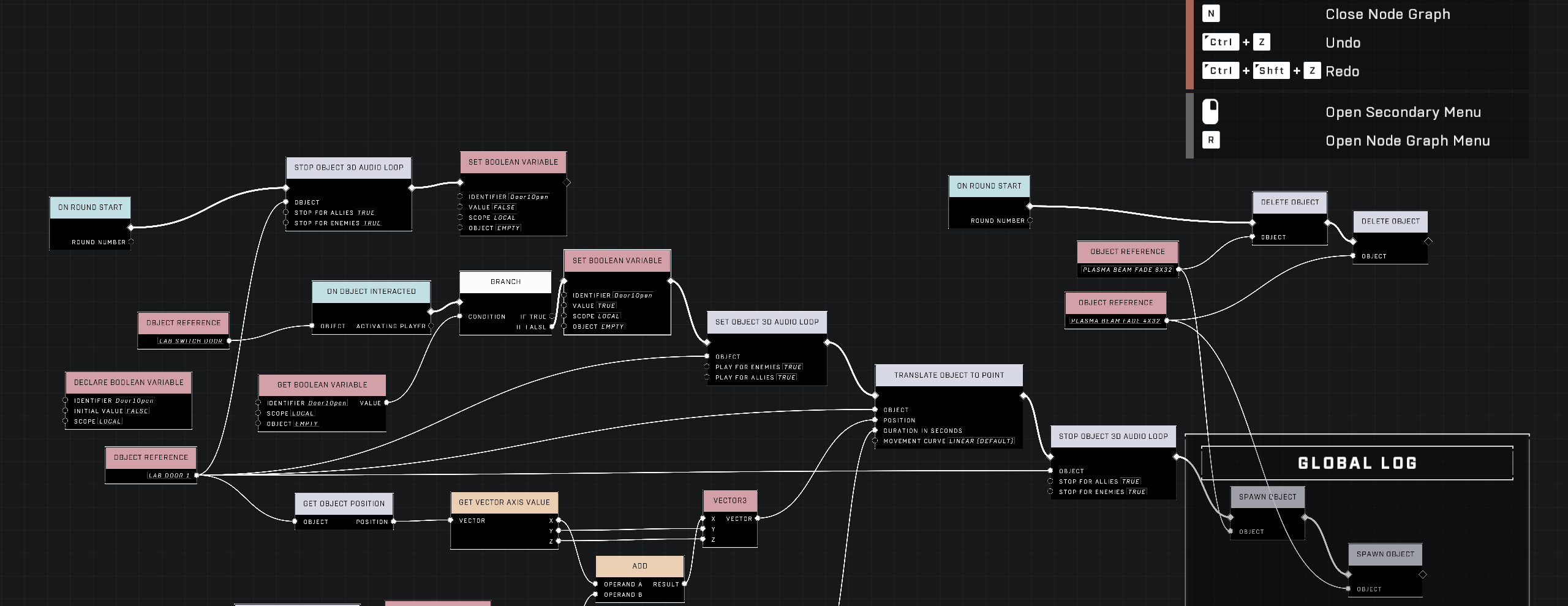 Screenshot of Scripting for the Bay Door in the Lab Part 1