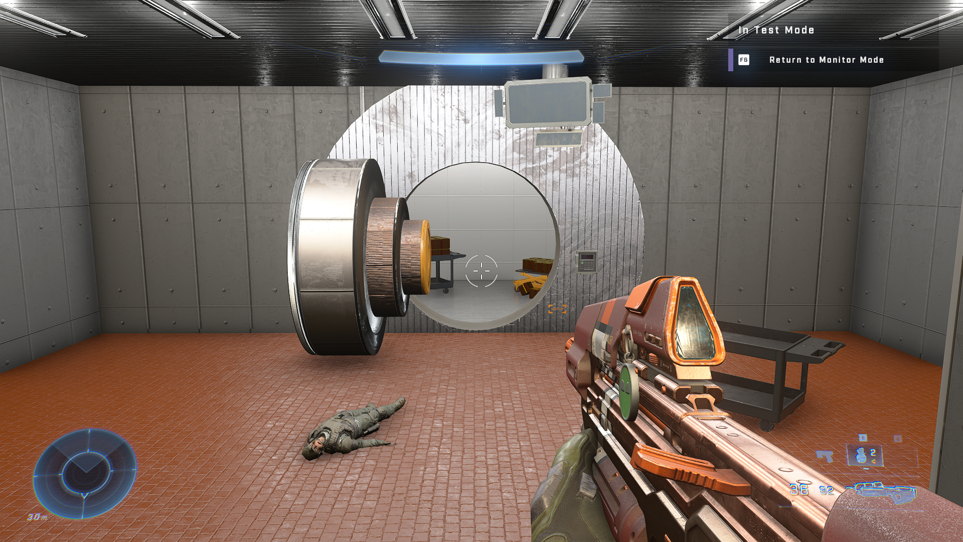 Screenshot of progress of the Halo Infinite Map: Wasp's Nest