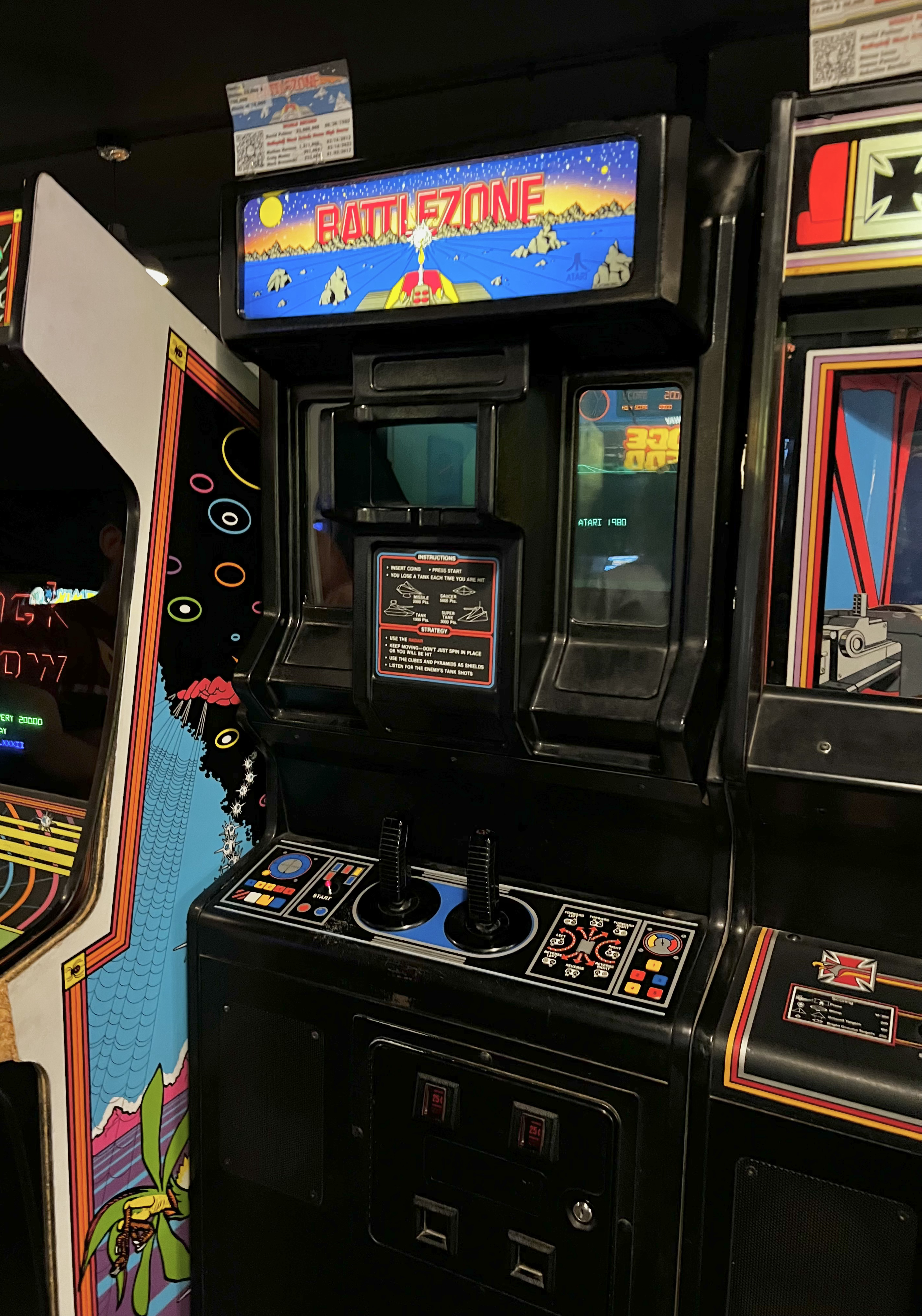 Battlezone Arcade Cabinet at Galloping Ghost
