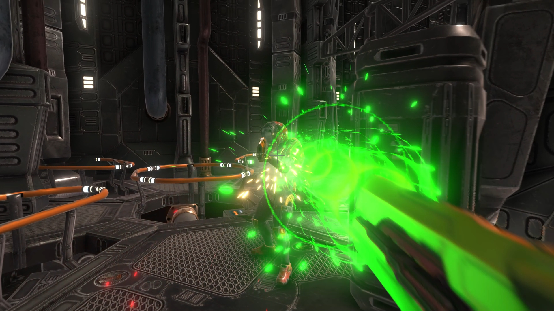 Screenshot of Interactive Sci-Fi Shooter App