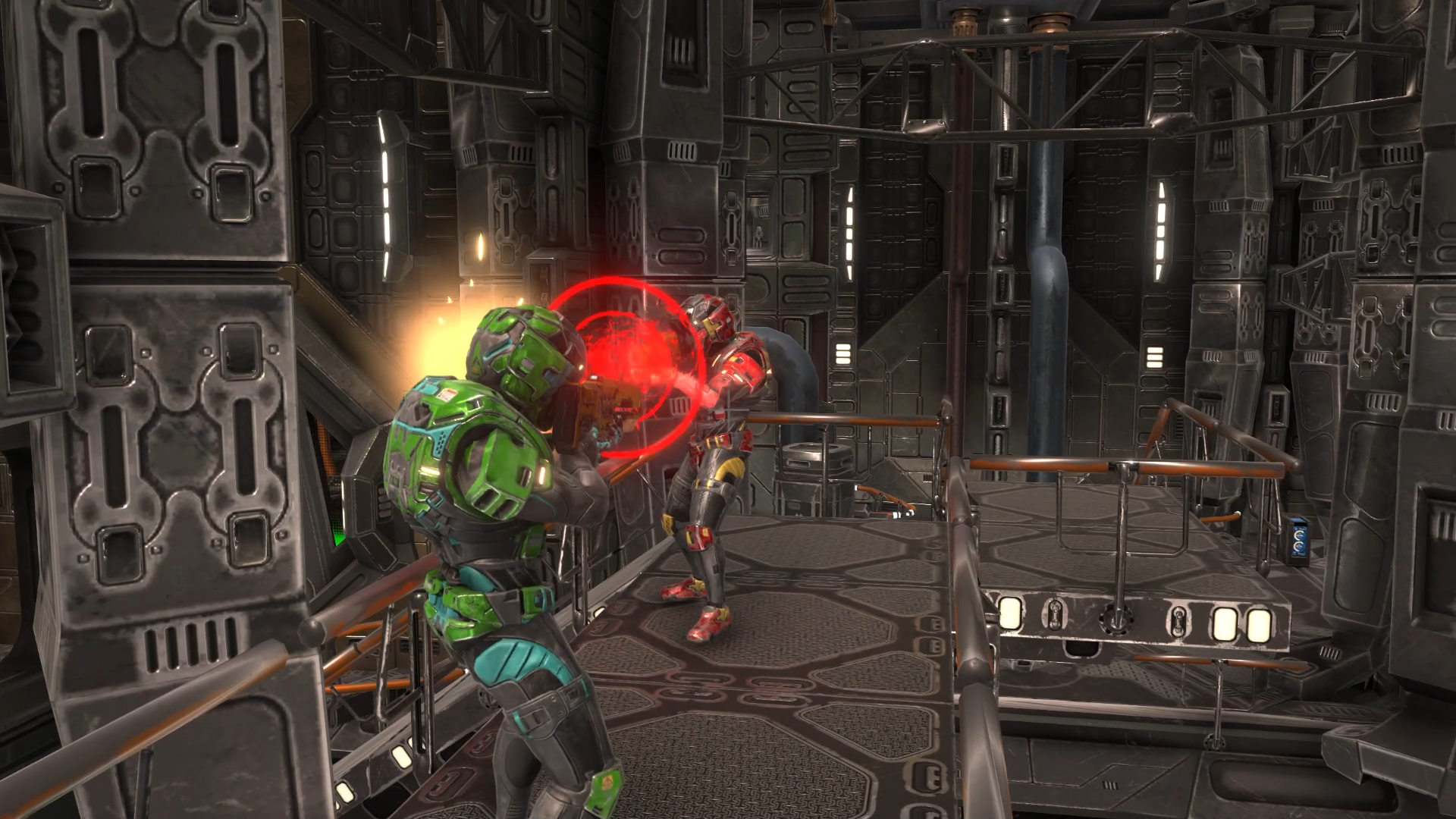 Screenshot of Interactive Sci-Fi Shooter App