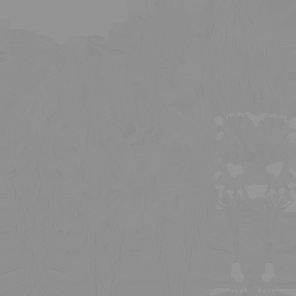 Lupa VTuber Model Body Height Texture Map
